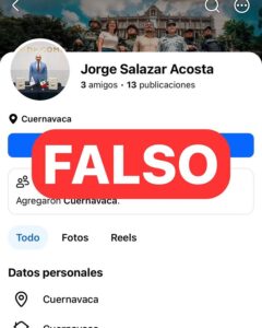 ️ La Secretaría de Administración y Finanzas hace un llamado a la ciudadanía a no caer en engaños de cuentas falsas que se atribuyen indebidamente a la titular de la dependencia