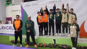 ¡Orgullo deportivo para Morelos! La dupla integrada por Aldo García Castro y Aarón Zúñiga García conquistó la medalla de bronce en gimnasia trampolín sincronizado varonil dentro de la Olimpiada Nacional Conade 2026
