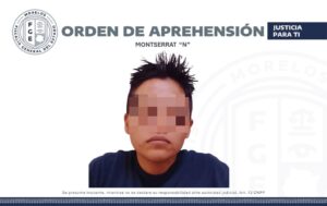 ️ Fiscalía cumple orden de aprehensión por robo en Temixco  Elementos de la Agencia de Investigación Criminal (AIC) de la Fiscalía Regional Metropolitana detuvieron a Montserrat “N”, requerida por robo calificado