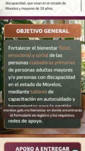 ¡Última llamada para el Programa CuídaTe!   La Secretaría de Bienestar de Morelos invita a cuidadoras y cuidadores primarios de personas adultas mayores o con discapacidad a inscribirse en la tercera y última etapa de registro