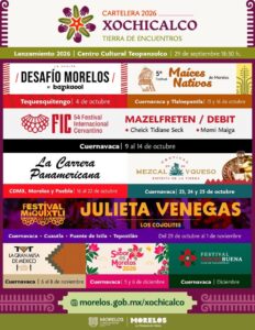 El Gobierno de Morelos presenta la cartelera 2026 “Xochicalco, Tierra de Encuentros”, con actividades que reunirán cultura, tradición y entretenimiento en distintos puntos del estado