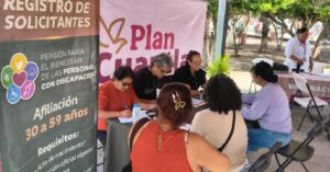 La Secretaría de Bienestar de Morelos hizo 22 prerregistros y dio cinco orientaciones para la Pensión para el Bienestar de las Personas con Discapacidad   Fue en la novena jornada del Plan Cuautla, el sábado 3 de octubre en el parque de la colonia Plan de Ayala, Cuautla   Está dirigida a personas con discapacidad de 30 a 59 años