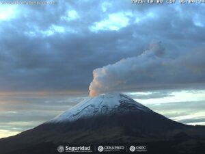 ️ Reporte Volcánico | Popocatépetl  La Coordinación Estatal de Protección Civil Morelos (CEPCM) informa que, de acuerdo con el monitoreo de las últimas 24 horas del Cenapred, el volcán Popocatépetl registró 42 exhalaciones de baja intensidad acompañadas de vapor de agua y gases volcánicos